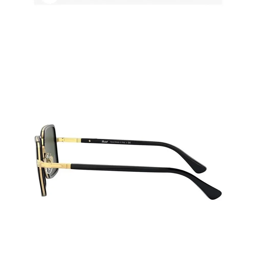 Persol Sunglasses PO2475S 51531 50mm Gold & Black / green Lens NWT